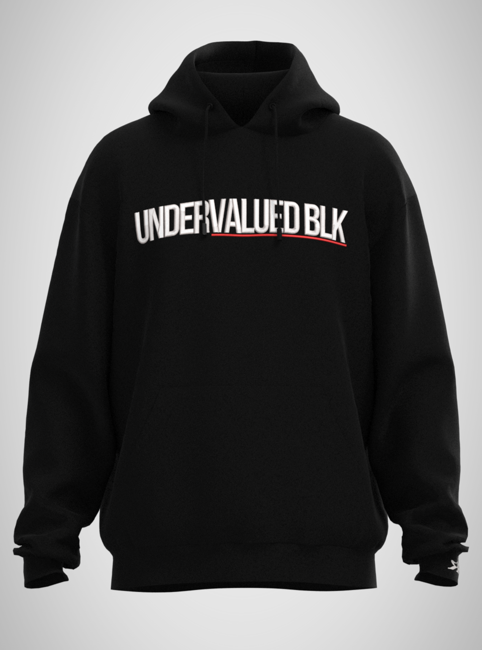 Undervalued Blk Unisex Premium Hoodie