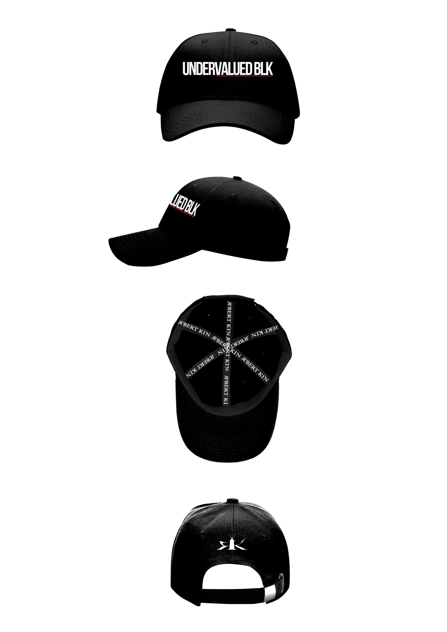 Undervalued Blk Baseball Hat